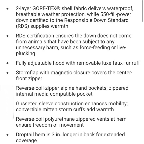 The North Face Def down parka / large - Picture 16 of 16